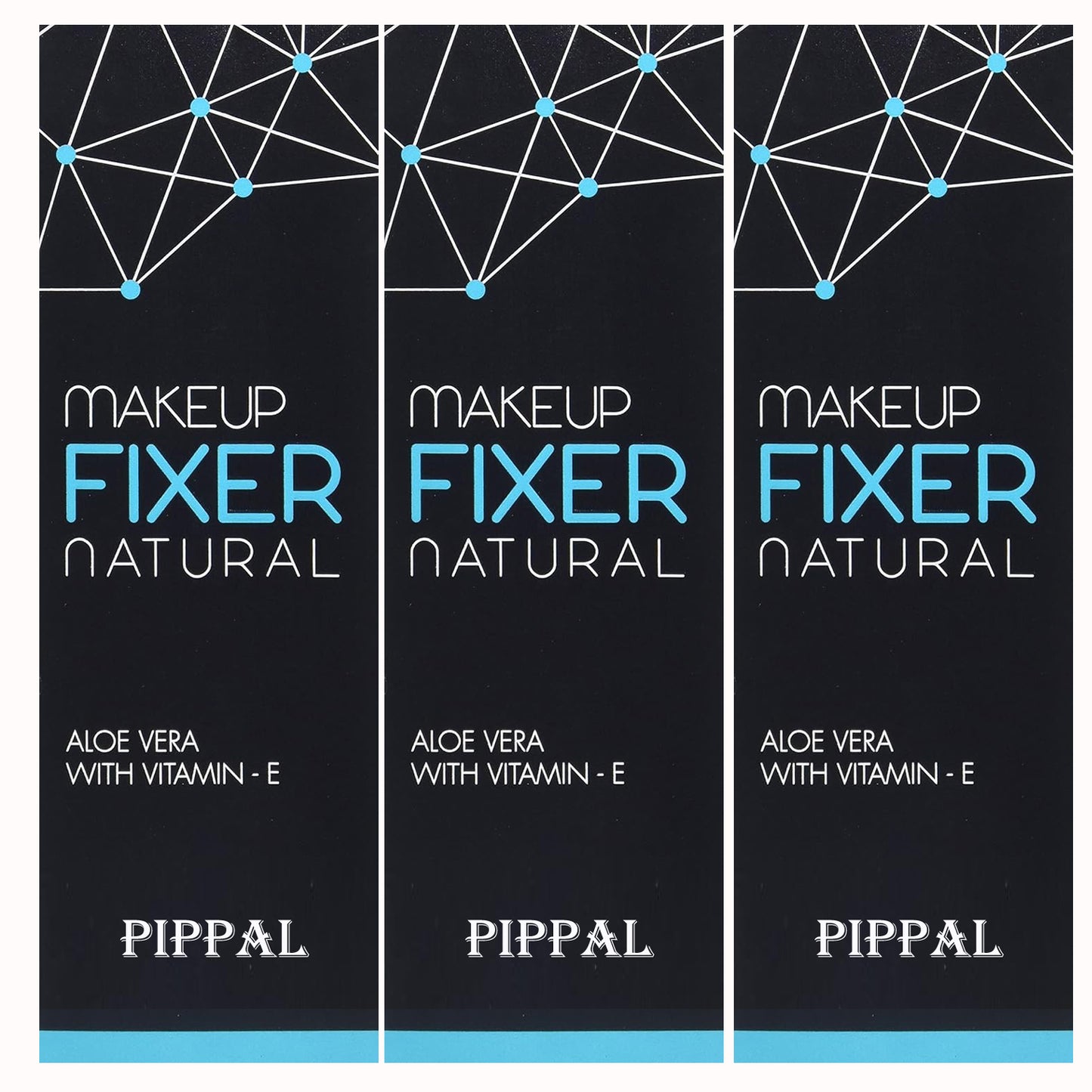 Pippal Long Lasting Natural Makeup Fixer Spray Primer - 80ml (Transparent) Pack of 3