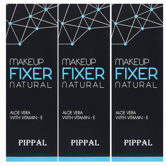 Pippal Long Lasting Natural Makeup Fixer Spray Primer - 80ml (Transparent) Pack of 3